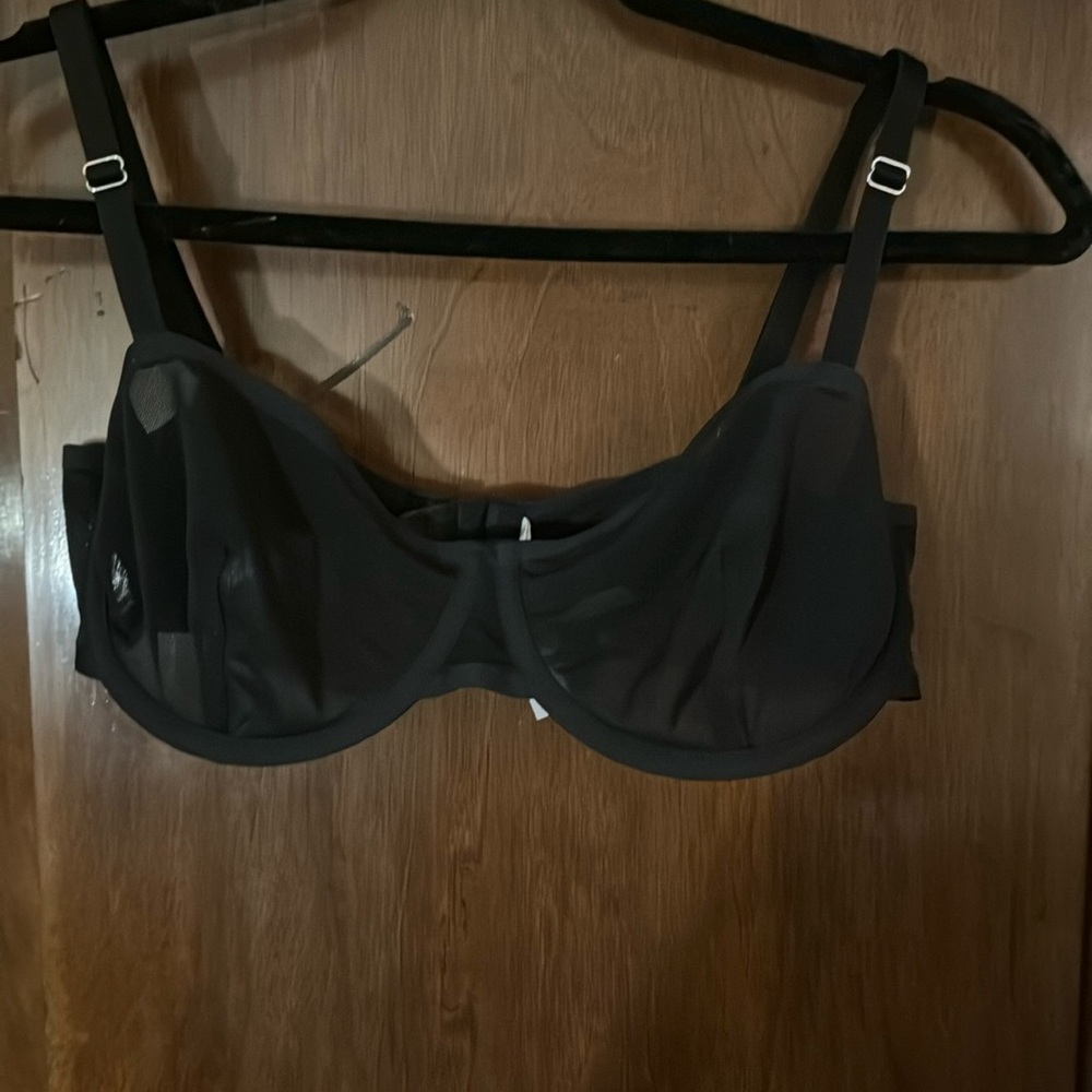 Urban Outfitters Sheer Black Bra